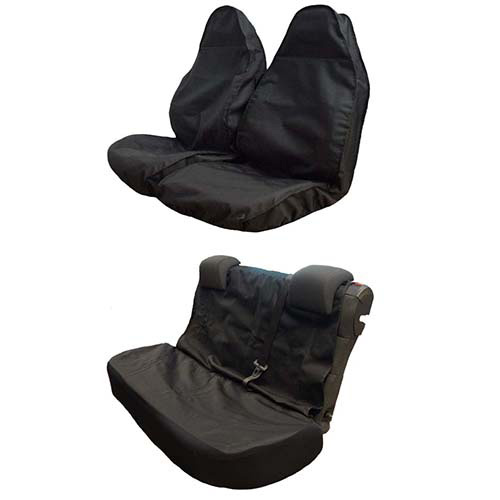 Semi Tailored Black Waterproof Seat Covers - Full Set