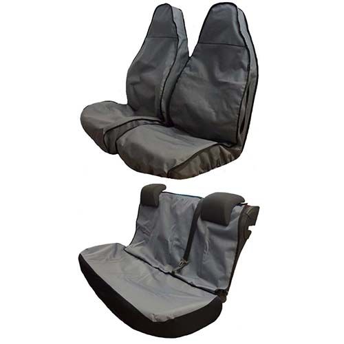 Grey Heavy Duty Semi Tailored Full Set Seat Covers