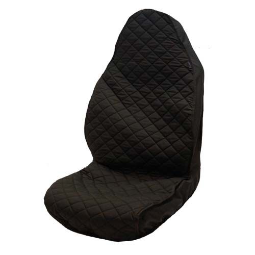 Black Quilted Semi Tailored Driver Seat Cover