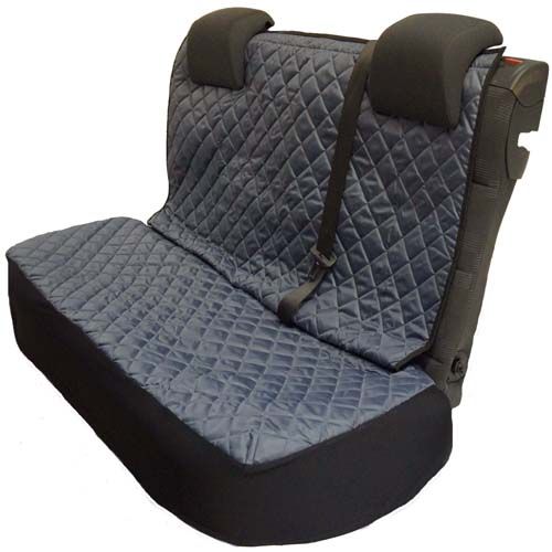 Grey Quilted Semi Tailored Rear Seat Cover