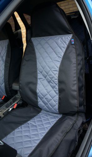 Grey Quilted Insert Passenger Seat Cover