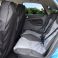 Full Set Black Semi Tailored Seat Covers with Grey insert