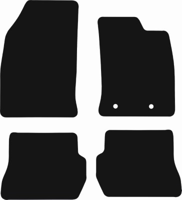 Ford Fiesta 2002 - 2008 (Mk6) (Manual) (2 Ovals) Car Mats